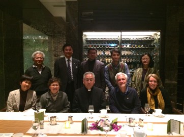 Pilgrim group with Archbishop Takami